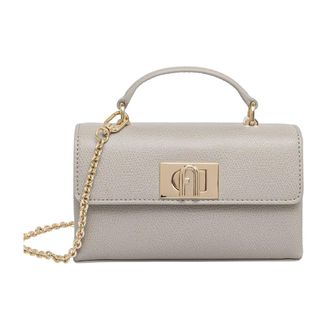Furla Tassen, Dames, Grijs, ONE Size, Leer, 1927 Mini Crossbody