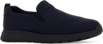 Prada Mens Jersey Slip-On Sneaker Navy Fabric