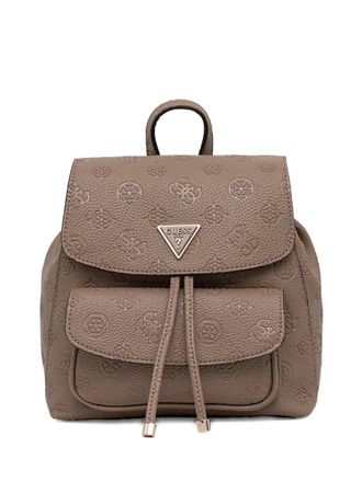 Guess Co embossed triangle backpack - Neutrals