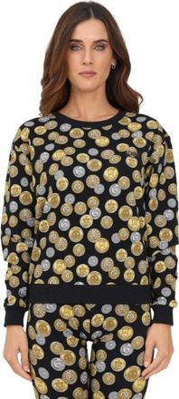 Moschino Hoodies & sweatvesten, Dames, Zwart, L, Felpa
