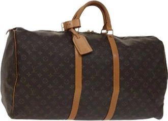 Louis Vuitton Pre-owned Weekend Bags, female, Brown, Size: ONE SIZE Pre-owned Keepall 60 Boston Bag