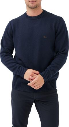 Rodd & Gunn Crewneck Cotton Sweater in Sapphire at Nordstrom, Size Xxx-Large