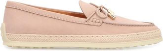 Tod's Loafers met strikdetail - Dames - Loafers - Roze - 36 EU - Leer - Schoenen