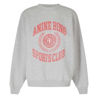 Anine Bing Felpa Miles Collegiate - - Sweatshirts & Hoodies - Donna - Grigio - S