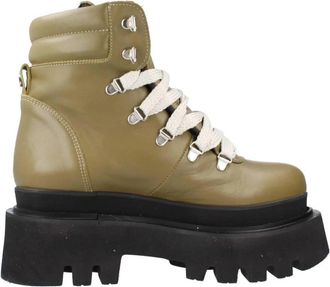 Yellow Stijlvolle Veterschoenen - Dames - Veterlaarzen - Groen - 39 EU - Schoenen