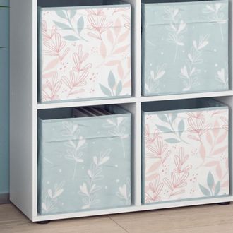Vicco Separador De Ambientes Tetra, Blanco, 72.6 X 72 Cm Con 4 Cajas Plegables Opc.1 Vicco