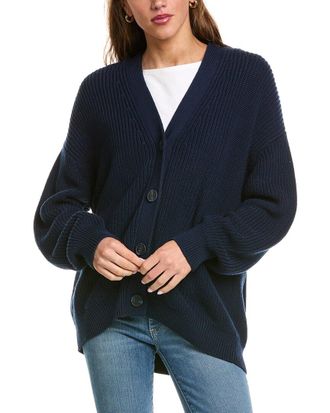 525 america Structured Stripe Cardigan