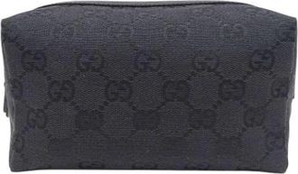 Gucci Pre-owned Bags, female, Black, Size: ONE SIZE Pre-owned Vintage Pouch