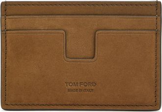 Tom Ford Nubuck Card Holder - Brown - One Size