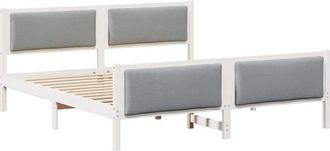 vidaXL Bed Frame with Headboard Light Grey 180 x 200 cm Fabric vidaXL