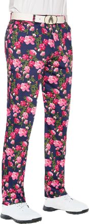 Royal & Awesome Mens Floral Golf Trousers, Funky Tapered Golf Trousers, Bloomers Style for Men, 30 Waist, 30 Leg