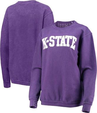 Pressbox Womens Pressbox Purple Kansas State Wildcats Comfy Cord Vintage Wash Basic Arch Pullover Sweatshirt at Nordstrom, Size Medium