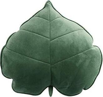 OEM Coj&iacute;n Decorativo Con Forma De Hoja, Planta, Peluche 3d, Regalo De Cumplea&ntilde;os, Coj&iacute;n Decorativo (verde, 13 Cm)