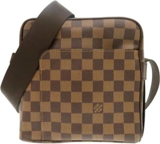 Louis Vuitton Tweedehands Canvas Louis Vuitton tassen - Dames - Vintage Schoudertas - Bruin - ONE Size - Vintage