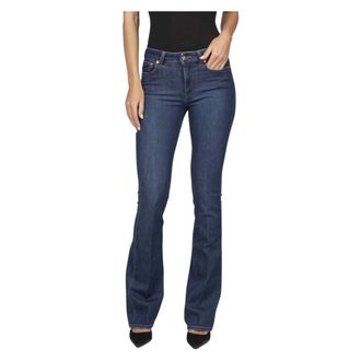 Dondup Boot-cut Jeans, female, Blue, Size: W27 Newlola Skinny-Fit Bootcut Jeans