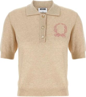 Moschino Tops, Dames, Beige, XS, Beige Truien voor Vrouwen