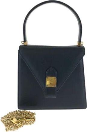 MCM Pre-owned Handbags, female, Black, Size: ONE SIZE Pre-owned Leather handbags