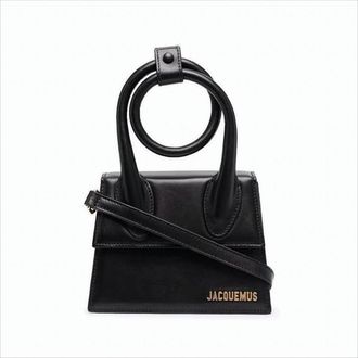Jacquemus Trapezoidal Silhouette Shoulder Bag With Circular Handle