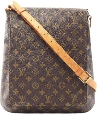 Louis Vuitton Pre-owned Cross Body Bags, female, Brown, Size: ONE SIZE Pre-owned Musette Monogram Coated Canvas Shoulder Bag
