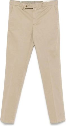 Borrelli Napoli Katoenen Chino Broek - Heren - Chinos - Beige - 2XL - Katoen - Broeken