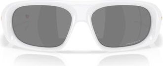 Oakley 61mm Prizm Shield Sunglasses in Pearl White/black at Nordstrom