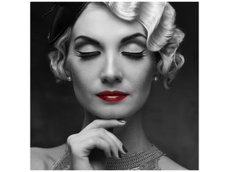 Schubiger M&ouml;bel Digitaldruck auf Glas Sch&ouml;nheit Aus Den F&uuml;nfziger Jahren