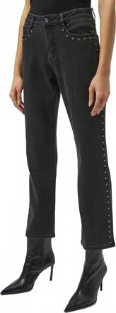 Joseph Ribkoff Classic Straight Leg Jeans In Charcoal Grey