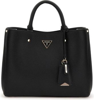 Guess Emiliya Zwarte Schoudertas - Dames - Handtassen - Zwart - ONE Size - Tassen