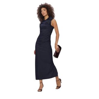 Y.A.S Y.a.s, Dames, Jurken, Blauw, Maat: S Leer