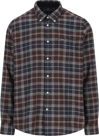 Barbour Check-patroon Katoenen Shirt - Heren - Casual Overhemden - Veelkleurig - M - Katoen - Overhemden