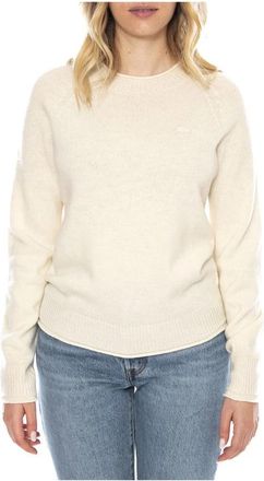 Lacoste Rondgebreide trui - Dames - Ronde hals truien - Wit - XS - Truien & Vesten