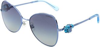 Swarovski Womens Sk700257-Y 57Mm Sunglasses