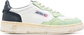 Autry Medalist colour-block low-top sneakers - women - Leather - 36 - White
