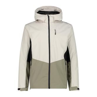 F.lli Campagnolo Womens Mens Unlimitech Water-Repellent Jacket Vaniglia/Sage-Antracite - Cream - Size Medium