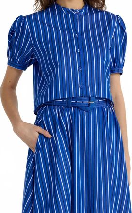 Saloni Jude C Shirt In Azure Stripe