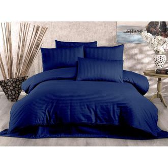 OEM Funda N&oacute;rdica, Funda N&oacute;rdica, Ropa De Cama Set Azul Oscuro