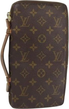 Louis Vuitton Pre-owned Clutches, female, Brown, Size: ONE SIZE Pre-owned Canvas Clutch