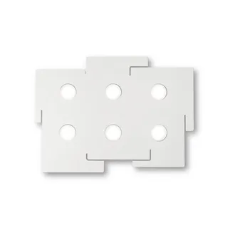 Ideal Lux Plafoniera Moderna Totem Metallo Bianco 6 Luci Gx53 9w 3000k Luce Calda