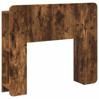 vidaXL Cabecero Con Armario Roble Ahumado Madera De Ingenier&iacute;a Vidaxl