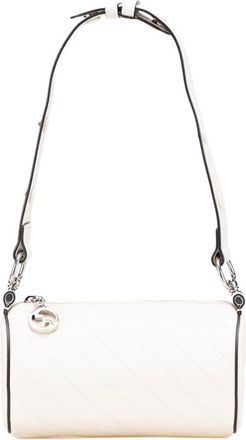 Gucci Pre-owned Shoulder Bags, female, White, Size: ONE SIZE Pre-owned Elegant Shoulder Bag with Quilted Design and Adjustable Strap