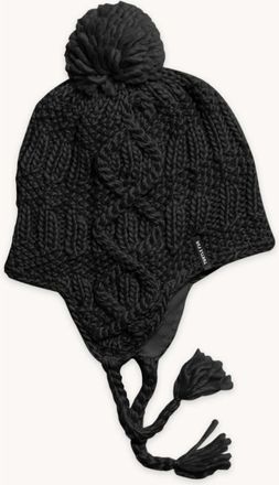 Turtle Fur Merino Wool Gianna Earflap Beanie in Black at Nordstrom