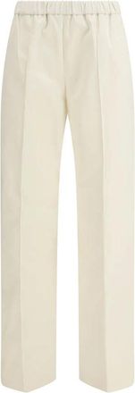 Fabiana Filippi Dames, Broeken, Beige, Maat: XS Gabardine