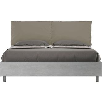 ITYhome Ityhome - Letto Matrimoniale con cuscini in Similpelle - egos antea - Dimensione Rete: 160x190 - Tipologia Letto: Con Rete - Colore