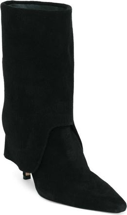 Cinq &agrave; Sept Anita Foldover Bootie in Black at Nordstrom, Size 37.5