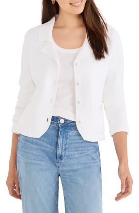 Nic+Zoe Milano Knit Jacket in Paper White at Nordstrom, Size Xx-Large