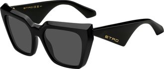 Etro 0096/G/S 807/IR Womens Sunglasses Black Size 55
