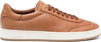 Churchs logo-debossed leather sneakers - men - Leather/Leather/Rubber - 7 - Brown