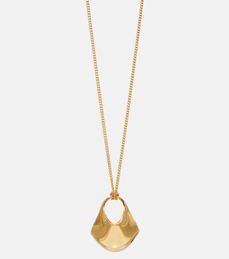 Khaite Lotus Small gold-plated pendant necklace