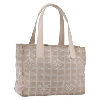 Chanel Pre-owned Nylon Tote Bag - Dames - Vintage Shopper - Beige - ONE Size - Nylon - Vintage