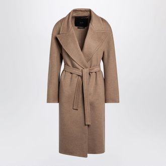 Max Mara Beige Deconstructed Cashmere Coat